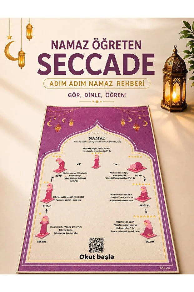 Namaz Öğreten Akıllı Seccade | QR Kodlu Sesli Anlatım